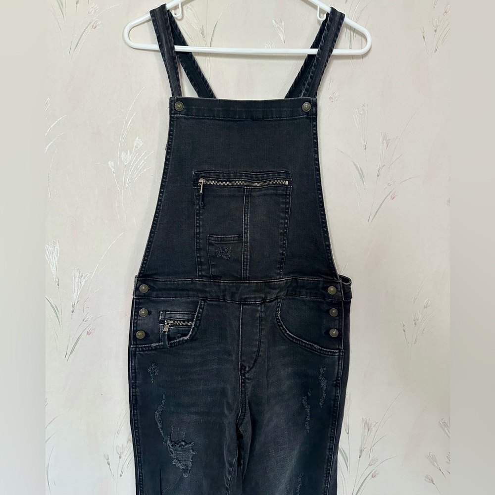 Zips & Rips Denim Dungarees - Picture 3 of 12